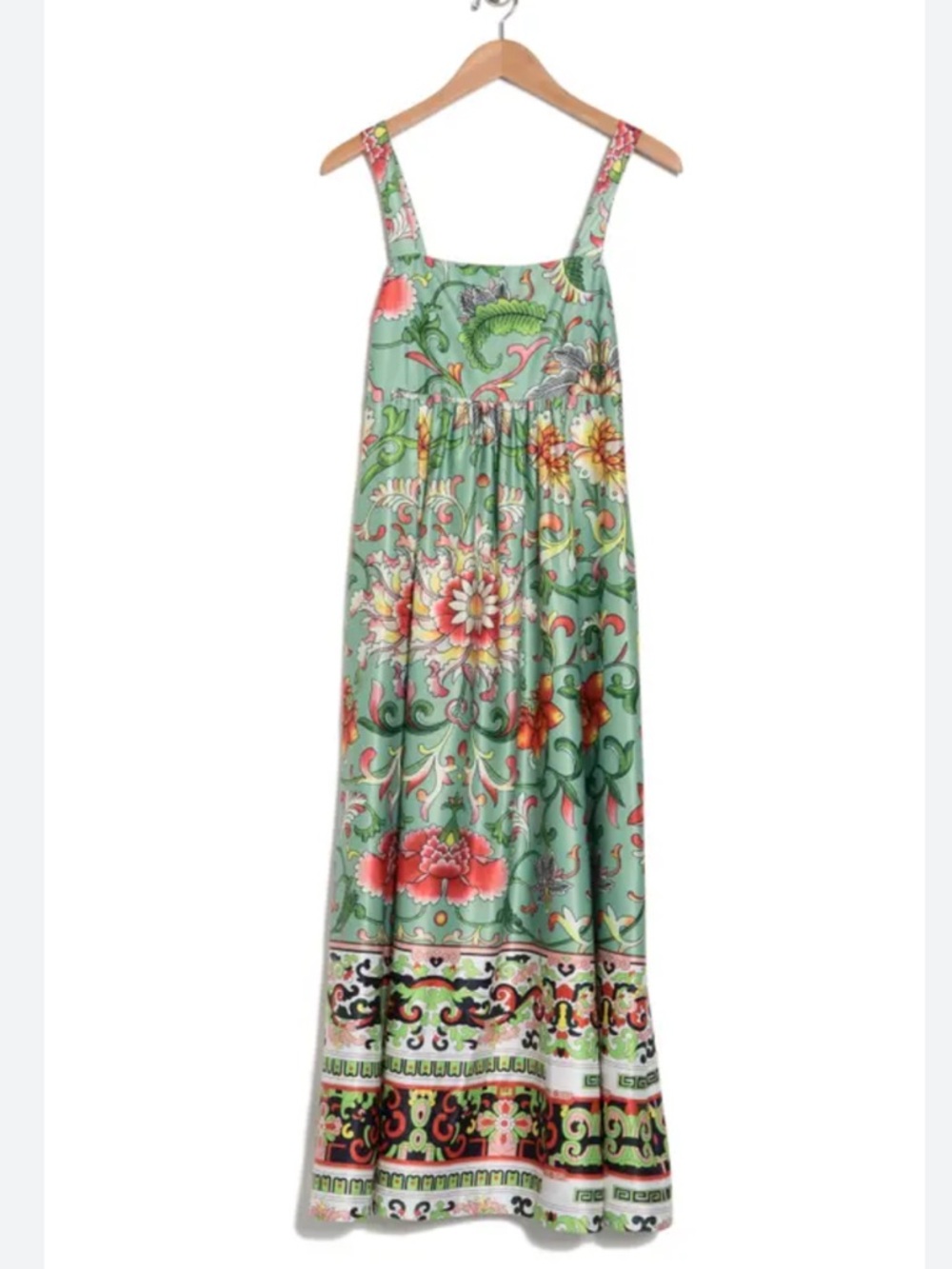 Sleeveless Vibrant Boho Floral Maxi Dress  Size Large